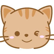 อิโมจิไลน์ CatEmoji(redtabby)-toYvu-