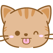 อิโมจิไลน์ CatEmoji(redtabby)-toYvu-