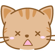 อิโมจิไลน์ CatEmoji(redtabby)-toYvu-