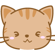 อิโมจิไลน์ CatEmoji(redtabby)-toYvu-