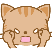 อิโมจิไลน์ CatEmoji(redtabby)-toYvu-