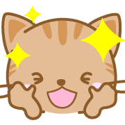 อิโมจิไลน์ CatEmoji(redtabby)-toYvu-