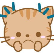 อิโมจิไลน์ CatEmoji(redtabby)-toYvu-