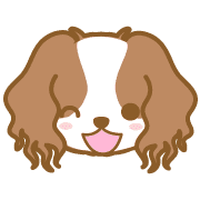 อิโมจิไลน์ DogEmoji(cavalier)-toYvu-