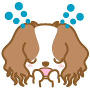 อิโมจิไลน์ DogEmoji(cavalier)-toYvu-