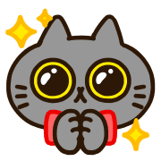 อิโมจิไลน์ Tango of a Black Cat Animated Emoji