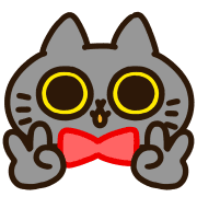 อิโมจิไลน์ Tango of a Black Cat Animated Emoji