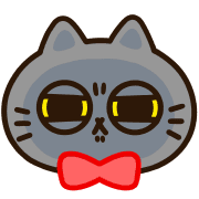 อิโมจิไลน์ Tango of a Black Cat Animated Emoji