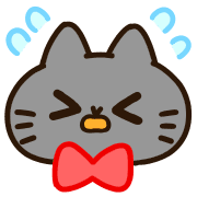 อิโมจิไลน์ Tango of a Black Cat Animated Emoji