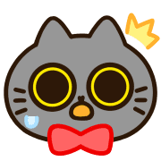 อิโมจิไลน์ Tango of a Black Cat Animated Emoji