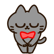 อิโมจิไลน์ Tango of a Black Cat Animated Emoji