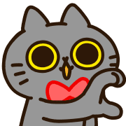 อิโมจิไลน์ Tango of a Black Cat Animated Emoji