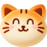 อิโมจิไลน์ Cat Bread Emoji 12