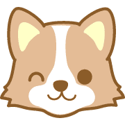 อิโมจิไลน์ DogEmoji(corgi)-toYvu-