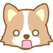 อิโมจิไลน์ DogEmoji(corgi)-toYvu-