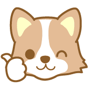 อิโมจิไลน์ DogEmoji(corgi)-toYvu-