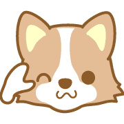 อิโมจิไลน์ DogEmoji(corgi)-toYvu-