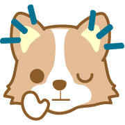 อิโมจิไลน์ DogEmoji(corgi)-toYvu-