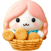 อิโมจิไลน์ Dessert Cookie Emoji 11
