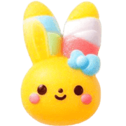 อิโมจิไลน์ Rabbit Colorful Emoji 12