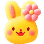 อิโมจิไลน์ Rabbit Colorful Emoji 12