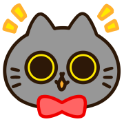 Tango of a black cat.Emoji