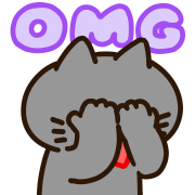 Tango of a black cat.Emoji รูปที่ 15