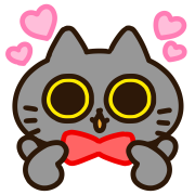 Tango of a black cat.Emoji รูปที่ 17