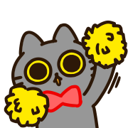 Tango of a black cat.Emoji รูปที่ 27