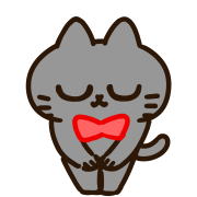 Tango of a black cat.Emoji รูปที่ 30
