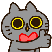 Tango of a black cat.Emoji รูปที่ 35