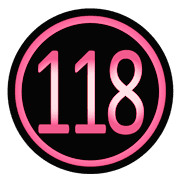 อิโมจิไลน์ ตัวเลขกลมสีชมพูดำ(81-120)
