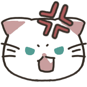 อิโมจิไลน์ white cat and kijitora Emoji