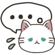 อิโมจิไลน์ white cat and kijitora Emoji