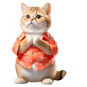 อิโมจิไลน์ Chubby Kitten Emoji Aloha shirt/SMR