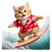 อิโมจิไลน์ Chubby Kitten Emoji Aloha shirt/SMR