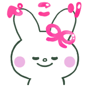 อิโมจิไลน์ Move Tamausa pink emoji