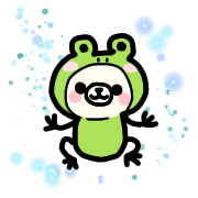 อิโมจิไลน์ Kawaii Kaomoji Emoji Anime bear summer