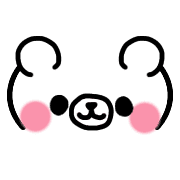 อิโมจิไลน์ Kawaii Kaomoji Emoji Anime bear summer
