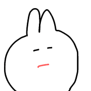 อิโมจิไลน์ loose cute rabbit!