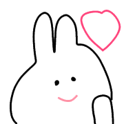 อิโมจิไลน์ loose cute rabbit!