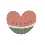 อิโมจิไลน์ Cute and easy to use watermelon emoji