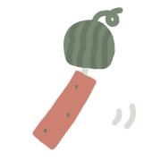 อิโมจิไลน์ Cute and easy to use watermelon emoji