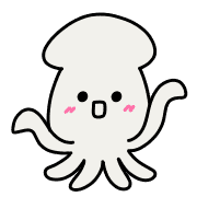 อิโมจิไลน์ Moving. Cute octopus emoji.