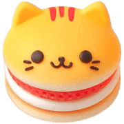 อิโมจิไลน์ Cat Pancake Emoji 15