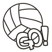 อิโมจิไลน์ Pop volleyball emoji