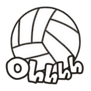 อิโมจิไลน์ Pop volleyball emoji