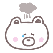 อิโมจิไลน์ everyday Emoji with bear