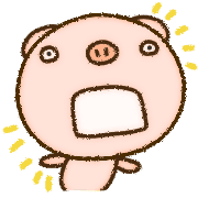 อิโมจิไลน์ yuko's pig (greeting) Emoji 4