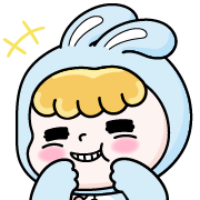 Rosie the hopping bunny อิโมจิดุ๊กดิ๊ก 3
